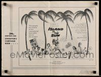 1a773 ISLAND IN THE SUN pressbook '57 James Mason, Fontaine, Dorothy Dandridge, Harry Belafonte