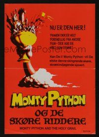 1a500 MONTY PYTHON & THE HOLY GRAIL Danish pressbook '75 Chapman, Cleese, Terry Gilliam classic!