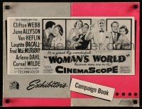 1a993 WOMAN'S WORLD pressbook '59 Allyson, Webb, Heflin, Lauren Bacall, MacMurray, Dahl