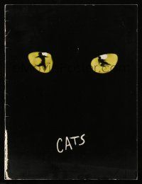 1a250 CATS stage play English souvenir program book '84 Andrew Lloyd Webber's Broadway classic!