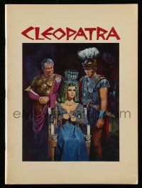 1a252 CLEOPATRA souvenir program book '64 Elizabeth Taylor, Richard Burton, Harrison, Terpning art