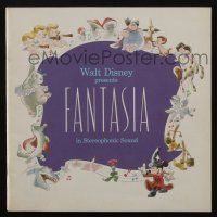1a263 FANTASIA souvenir program book R77 Mickey Mouse, Walt Disney musical cartoon classic!