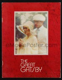 1a274 GREAT GATSBY souvenir program book '74 Robert Redford, Mia Farrow, F. Scott Fitzgerald