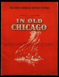 1a283 IN OLD CHICAGO souvenir program book '38 Tyrone Power, Alice Faye, Don Ameche, Alice Brady!
