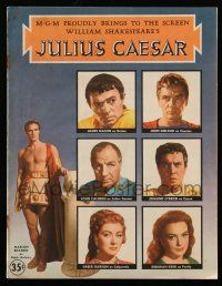 1a288 JULIUS CAESAR souvenir program book '53 Marlon Brando, James Mason, Garson, Shakespeare!