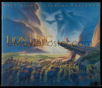 1a292 LION KING souvenir program book '94 classic Disney cartoon set in Africa!