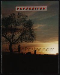 1a370 UNFORGIVEN promo brochure '92 gunslinger Clint Eastwood, Gene Hackman, Morgan Freeman