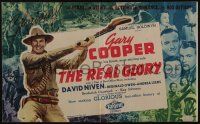 1a196 REAL GLORY Australian trade ad '40 Gary Cooper, the story of a U.S. Army doctor's adventures!