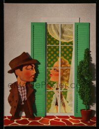 1a175 JOHNNY EAGER trade ad '42 great Jacques Kapralik art of sexy Lana Turner & Robert Taylor!