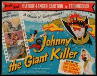 1a176 JOHNNY THE GIANT KILLER trade ad '53 full-length cartoon feature, great full-color images!