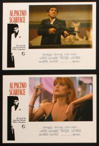 1a465 SCARFACE set of 8 video 8x10 mini LCs R03 Al Pacino, Michelle Pfeiffer, Brian De Palma