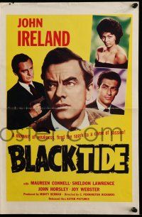 1a565 BLACK TIDE pressbook '58 Ireland's moment of weakness fired the spark of a crime of passion!