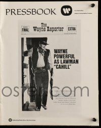 1a592 CAHILL pressbook '73 classic United States Marshall big John Wayne, great cowboy images!