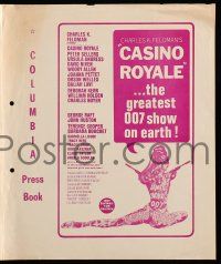 1a468 CASINO ROYALE Australian pressbook '67 all-star James Bond spy spoof, sexy art!