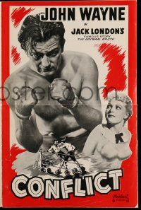 1a616 CONFLICT pressbook R49 great images of boxer John Wayne in Jack London's famous story!