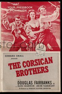 1a619 CORSICAN BROTHERS pressbook R47 Douglas Fairbanks Jr., Ruth Warrick, Akim Tamiroff