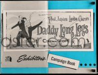 1a631 DADDY LONG LEGS pressbook '55 wonderful art of Fred Astaire dancing with Leslie Caron!
