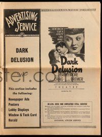 1a636 DARK DELUSION pressbook '47 how much can guilty Lucille Bremer hide from James Craig!