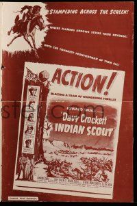 1a641 DAVY CROCKETT INDIAN SCOUT pressbook '49 George Montgomery,guns roared & arrows struck revenge