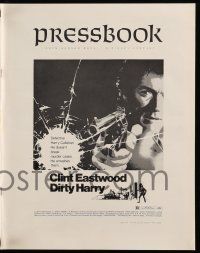 1a658 DIRTY HARRY pressbook '71 great images of Clint Eastwood, Don Siegel crime classic!