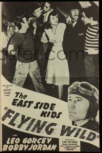1a682 FLYING WILD pressbook R49 East Side Kids Leo Gorcey & Bobby Jordan, Dave O'Brien
