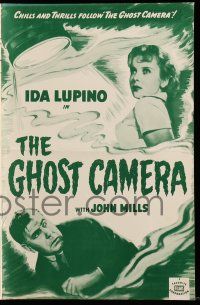 1a703 GHOST CAMERA pressbook R49 chills & thrills follow sexy Ida Lupino & John Mills!