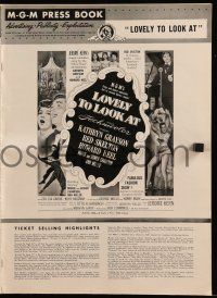 1a819 LOVELY TO LOOK AT pressbook '52 sexy Ann Miller, Red Skelton, Howard Keel, Kathryn Grayson!