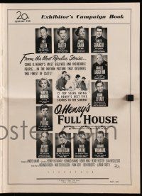 1a859 O HENRY'S FULL HOUSE pressbook '52 Fred Allen, Anne Baxter, Jeanne Crain & Marilyn Monroe!