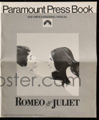 1a891 ROMEO & JULIET pressbook '69 Franco Zeffirelli's version of William Shakespeare's play!