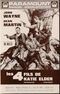 1a486 SONS OF KATIE ELDER French pressbook '65 John Wayne, Dean Martin, Martha Hyer & more!