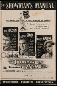 1a919 TARNISHED ANGELS pressbook '58 Rock Hudson, Robert Stack, Dorothy Malone, Douglas Sirk!