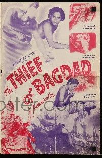 1a933 THIEF OF BAGDAD pressbook R47 Conrad Veidt, June Duprez, Rex Ingram, Sabu, fantasy!