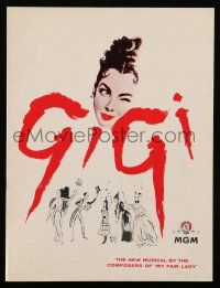 1a268 GIGI souvenir program book '58 art of Leslie Caron, Best Director & Best Picture winner!