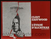 1a164 ESCAPE FROM ALCATRAZ French trade ad '79 cool art of Clint Eastwood busting out by Lettick!