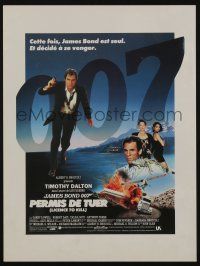 1a178 LICENCE TO KILL French trade ad '89 cool montage of Timothy Dalton as James Bond 007!