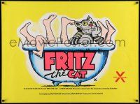 1b109 FRITZ THE CAT British quad '72 Ralph Bakshi sex cartoon, he's x-rated and animated!