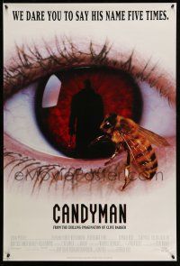 1b040 CANDYMAN 1sh '92 Clive Barker, creepy close-up image of bee in eyeball!