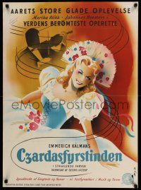 1b767 CSARDAS PRINCESS Danish '53 Die Csardasfurstin, art of pretty Marika Rokk by Benny Stilling