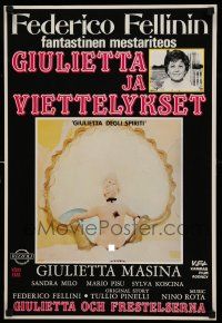 1b183 JULIET OF THE SPIRITS Finnish '67 Fellini's Giulietta degli Spiriti, Giulietta Masina!