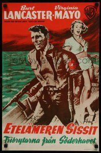 1b209 SOUTH SEA WOMAN Finnish '53 leatherneckin' Burt Lancaster & sexy Virginia Mayo!