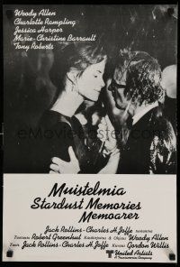 1b212 STARDUST MEMORIES Finnish '80 directed by Woody Allen, romantic close-up with Rampling!