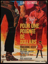 1b049 FISTFUL OF DOLLARS French 23x30 '66 Sergio Leone classic, different Tealdi art!