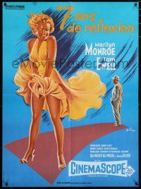 1b057 SEVEN YEAR ITCH French 23x31 R70s Billy Wilder, great sexy art of Marilyn Monroe!