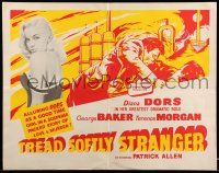 1b037 TREAD SOFTLY STRANGER Canadian 1/2sh '58 sexy Diana Dors, in her greatest dramatic role!