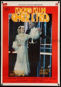 1b016 GINGER & FRED Italian 1sh '86 Federico Fellini's Ginger e Fred, Marcello Mastroianni
