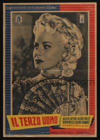 1b015 THIRD MAN Italian 13x18 pbusta '49 gorgeous Alida Valli, classic film noir!