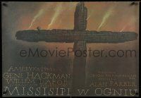 1b261 MISSISSIPPI BURNING Polish 26x38 '90 Gene Hackman, Willem Dafoe, best Walkuski artwork!