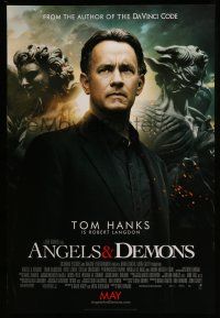 1c052 ANGELS & DEMONS int'l advance DS 1sh '09 Tom Hanks, Ewan McGregor, image from Dan Brown's book
