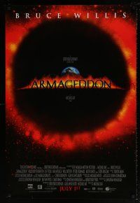 1c059 ARMAGEDDON advance DS 1sh '98 Bruce Willis, Ben Affleck, Billy Bob Thornton, Tyler, Buscemi!