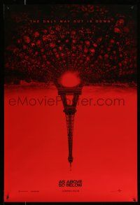 1c061 AS ABOVE SO BELOW teaser DS 1sh '14 found footage thriller, creepy Eiffel Tower image!